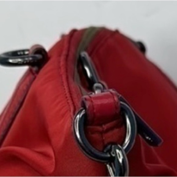 Coach NYLON SATCHEL (COACH F57902)
ANTIQUE SILVER/TRUE RED - Picture 10 of 12